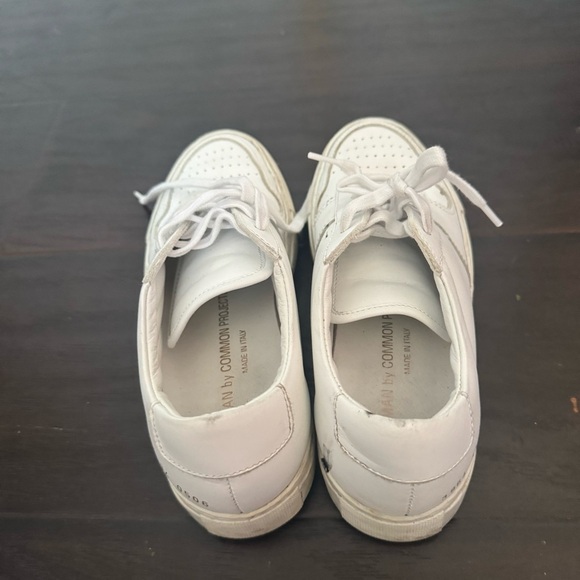 Common Projects BBall White Leather Sneakers 34 - Picture 4 of 7